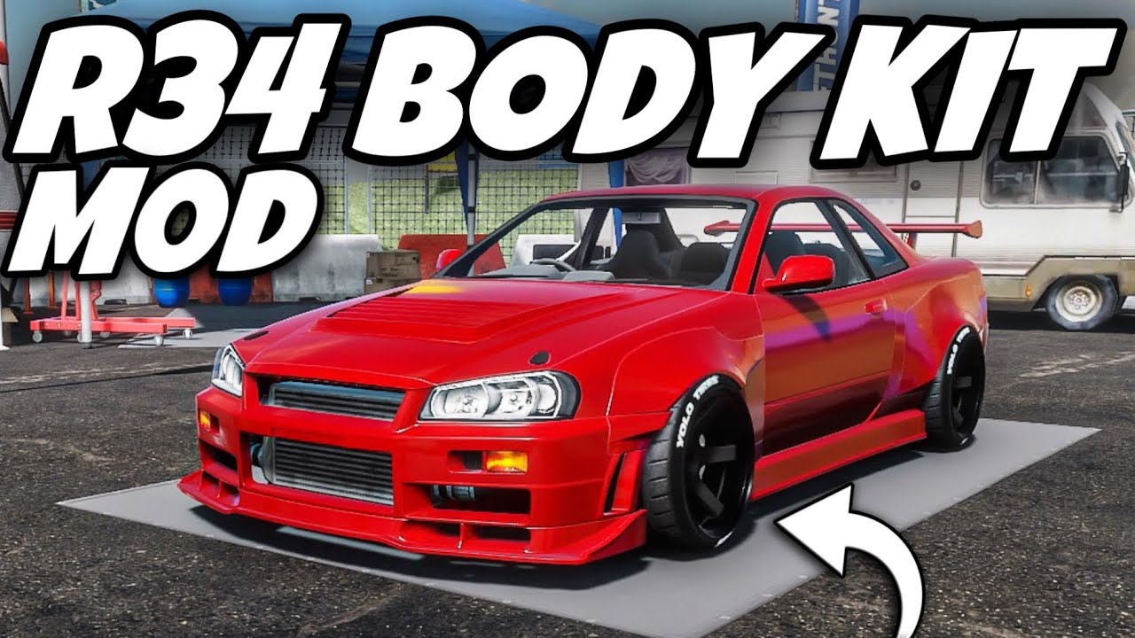 NISSAN SKYLINE GTR R34 COM BODY KIT PARA DRIFT