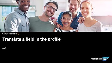 How To  Translate Fields  in The People Profile In Successfactors Employee Central