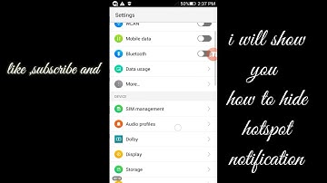 hide hotspot notification