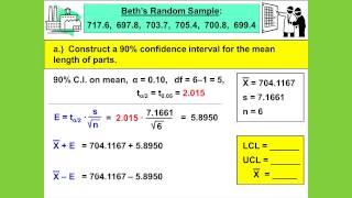 Confidence Interval for Mean -- Graphical- Part 1