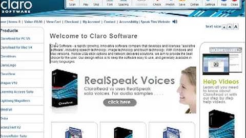 05  Reading Text from Web Pages ClaroRead , Reading and Writing support Africa