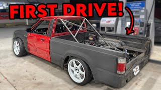 FIRST DRIVE Of The Supercharged 1UZ Drift Truck!