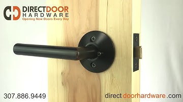 Emtek Stuttgart Lever with Modern Rosette in Oil Rubbed Bronze