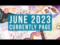 June 2023 Currently Page Plan With Me! Big Happy Planner Pride Month Spread