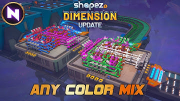 More COLORS; Simple Design To Mix and Color | 06 | Shapez 2 DIMENSION UPDATE | Tutorial/Lets Play