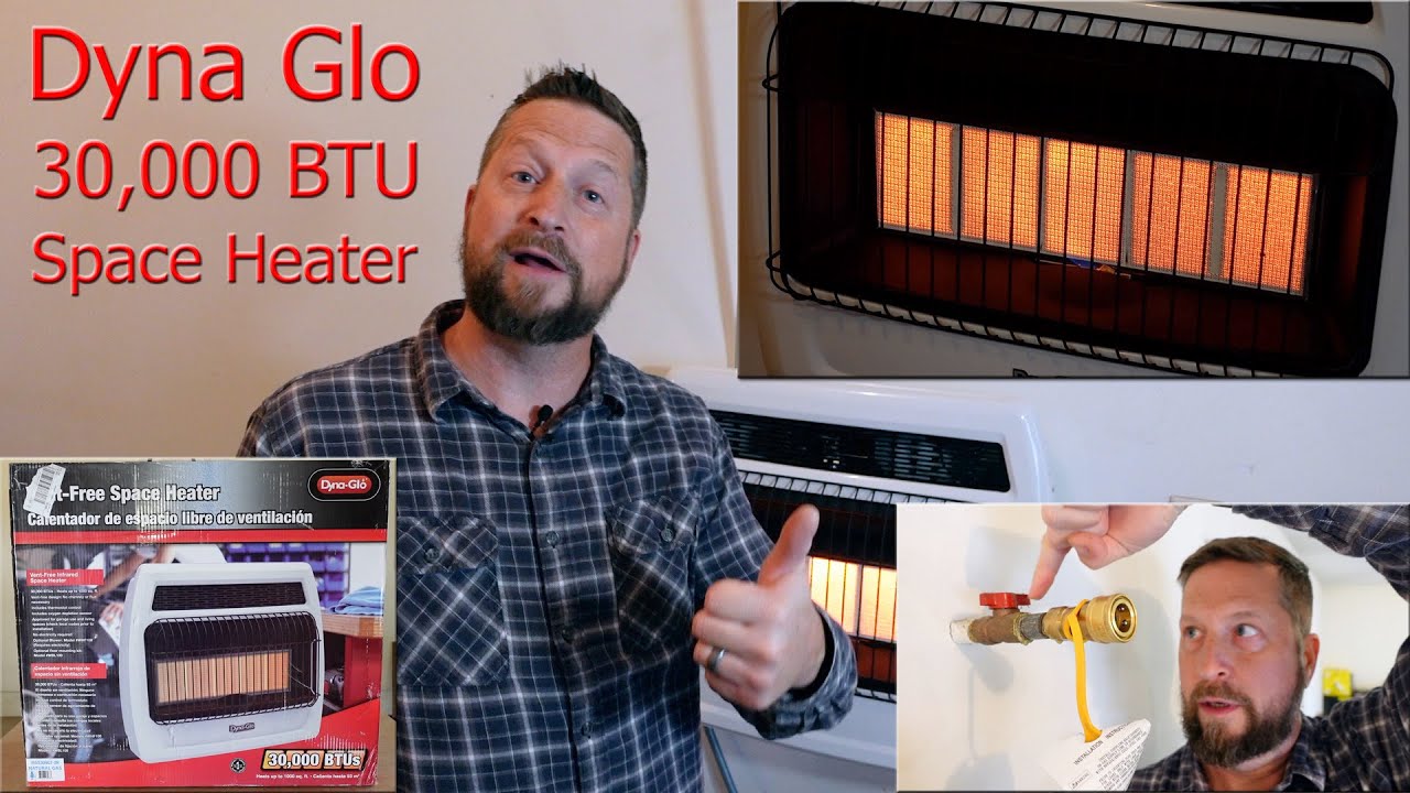 Dyna Glo 30,000 BTU Vent Free Wall Heater: Full Install 