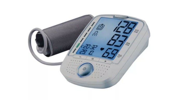 Vores firma Lagring forhistorisk SANITAS Upper Arm Blood Pressure Monitor SBM 67 REVIEW (22-36 cm LED AA  bluetooth) - YouTube