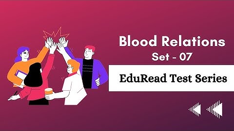 How to solve #bloodrelation #aptitude questions for #placements? || Set 07 || EduRead Test Series 🎯