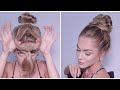 Viral tiktok messy bun hack  hair tutorial for long medium hair length