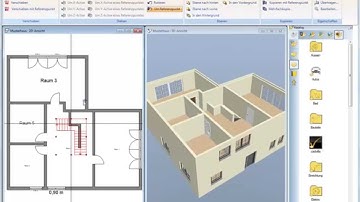 cadvilla® Support - Eingabe erstes Obergeschoß (Ribbons-Benutzeroberfläche)