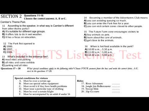 07 12 2017 Ielts Listening Practice Test 2017 With Answers