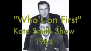 Kate Smith Show - Who's On First?