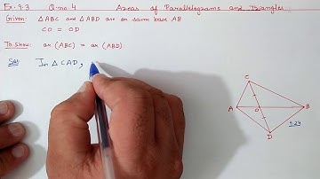 Chapter:9 Ex.9.3 (Q.4) Areas of Parallelograms and Triangles | Ncert Maths Class 9 | Cbse.