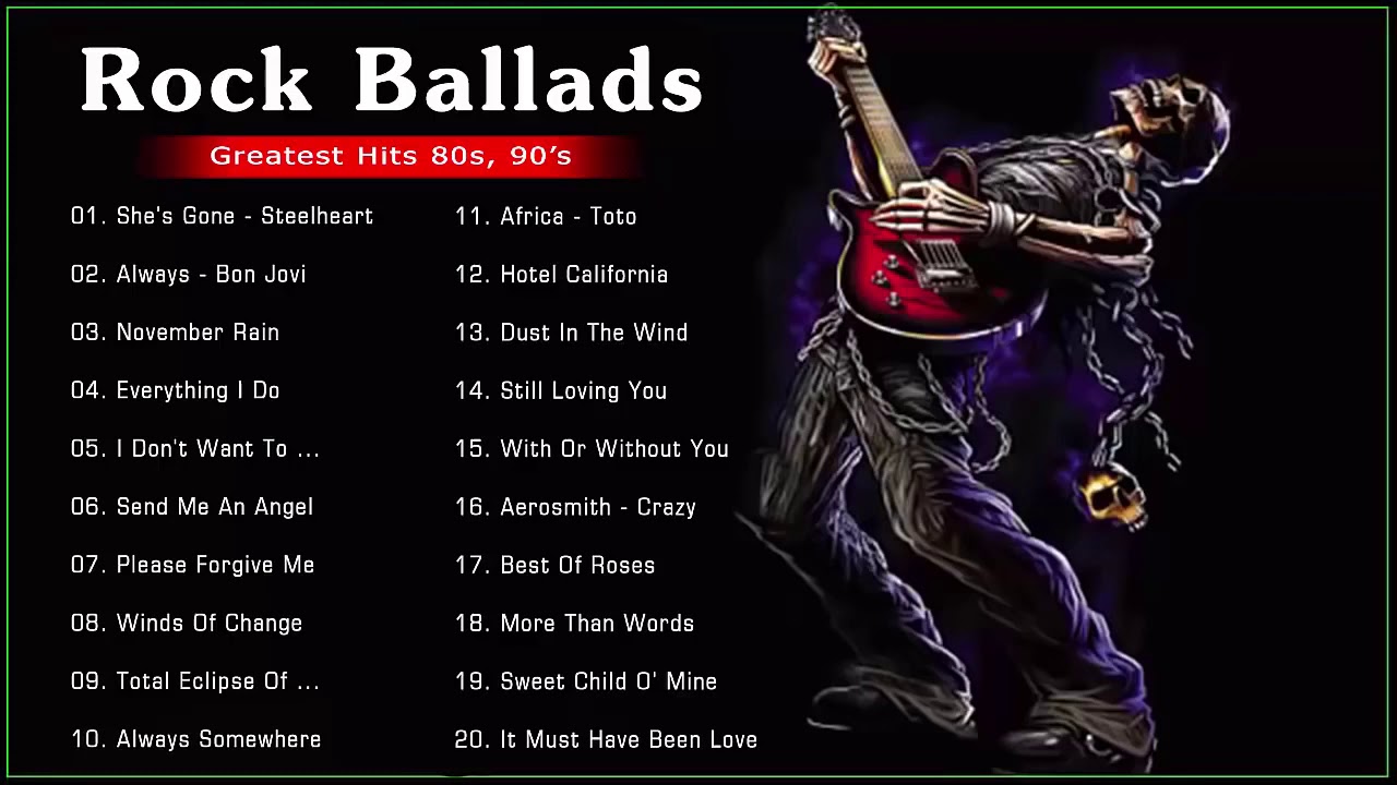 Сборник рока 2024. 80s Rock Ballads. Rock Ballads 90. Rock Ballads сборник. Рок баллады 80.