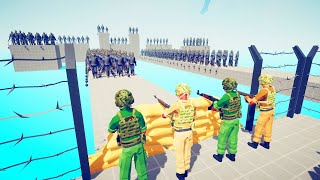 Army Soldier vs 100 Units - Totally Accurate Battle Simulator TABS
