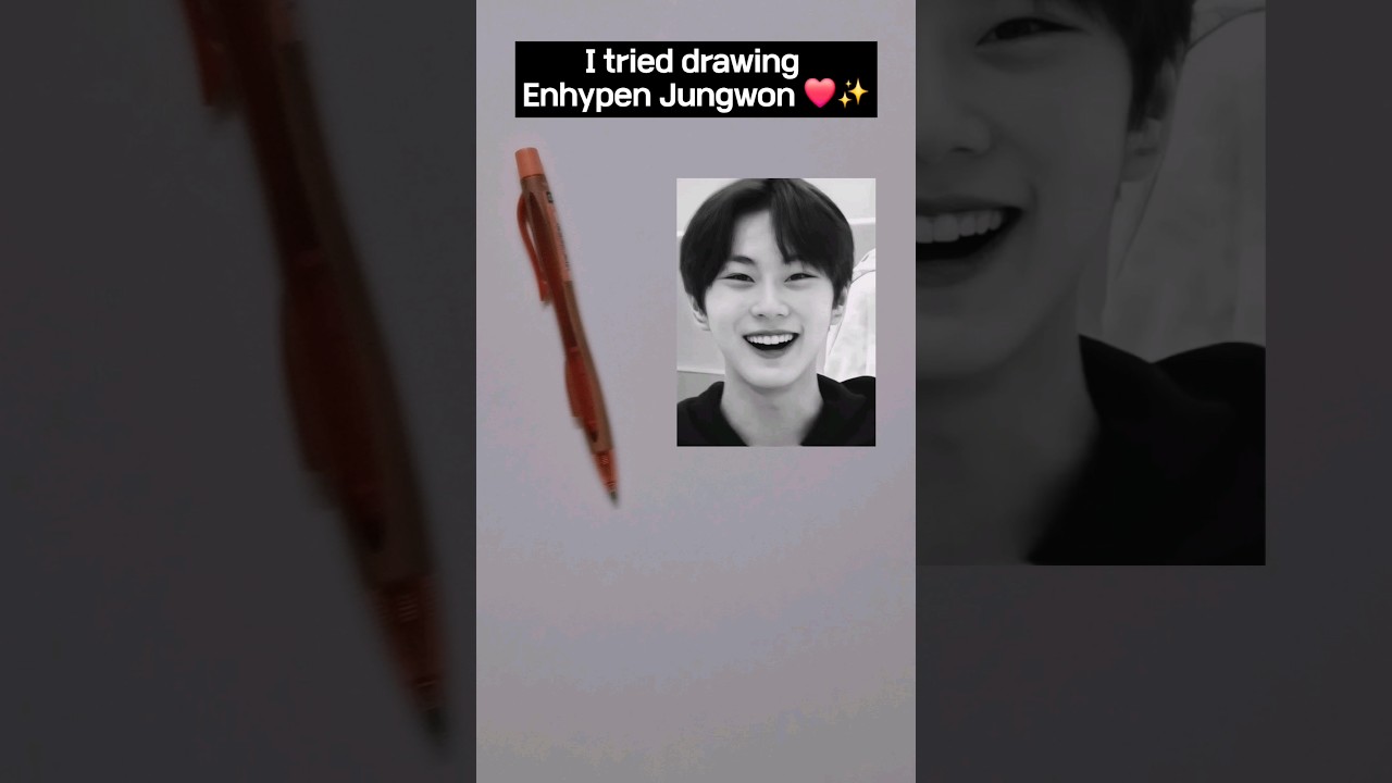 Enhypen Jungwon drawing | sketch 
