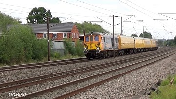 GBRf Class 73 with Network Rail Test Train at Ampthill