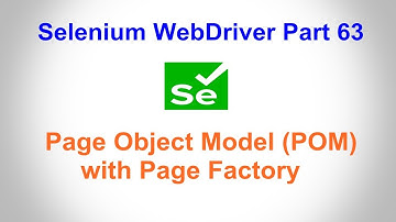 Selenium WebDriver | Part63 | Page Object Model in Selenium with  Page Factory | POM Part B |