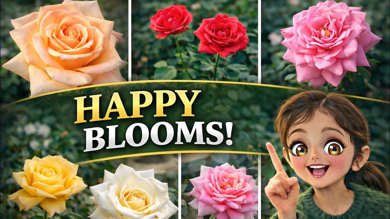 Happy Rose Blooms 🌹 | A Beautiful Collection from My Terrace Garden