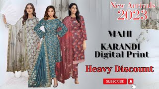 Mahi Karandi Digital Print Winter Collection Ibrahim Clothing Brand