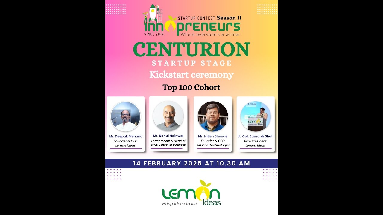 Top 100 Startups Unleashed | Innopreneurs Season 11 Kickstart