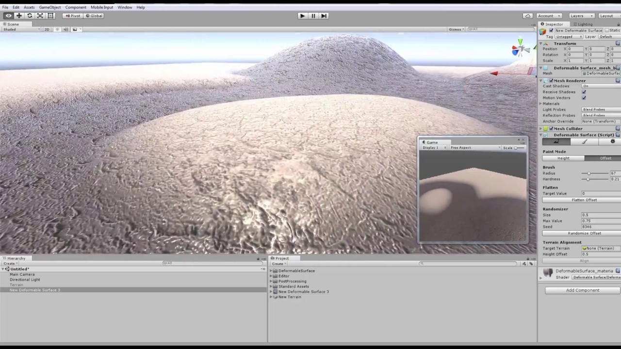 Deformable Surface for Unity 5 #2 - YouTube