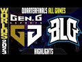 GEN vs BLG Highlights ALL GAMES | S13 Worlds 2023 Quarterfinals | Gen.G vs Bilibili Gaming