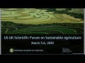 2019 US-UK Scientific Forum on Sustainable Agriculture: - 2 - Keynote 1 - David Baulcombe