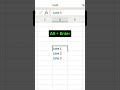 Excel Trick: Line Break in a Cell #excel #spreadsheetmagic #exceltips #spreadsheet #exceltricks