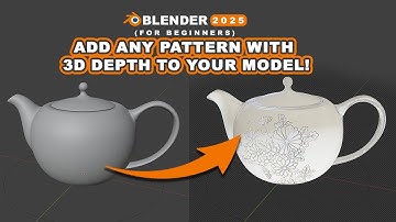Add 3D Pattern Detail to Any Model Using Displacement | Blender for Beginners 2025