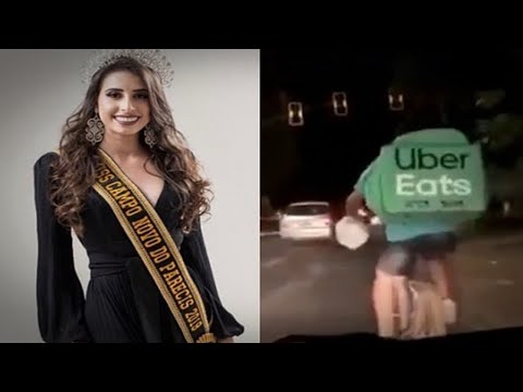 🔴 Miss Campo Novo Debocha de Entregador de Uber Eats Por Estar de BICICLETA!