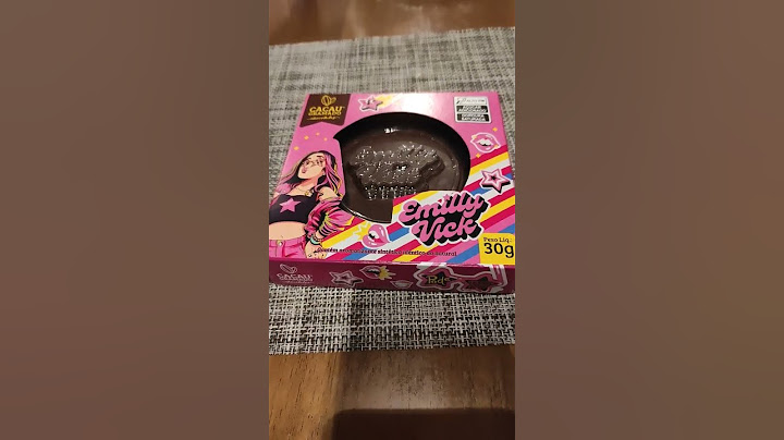 Comprei o chocolate da Emilly vick