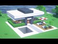 Minecraft Havuzlu Modern Ev Yapımı - Minecraft Ev Yapımı