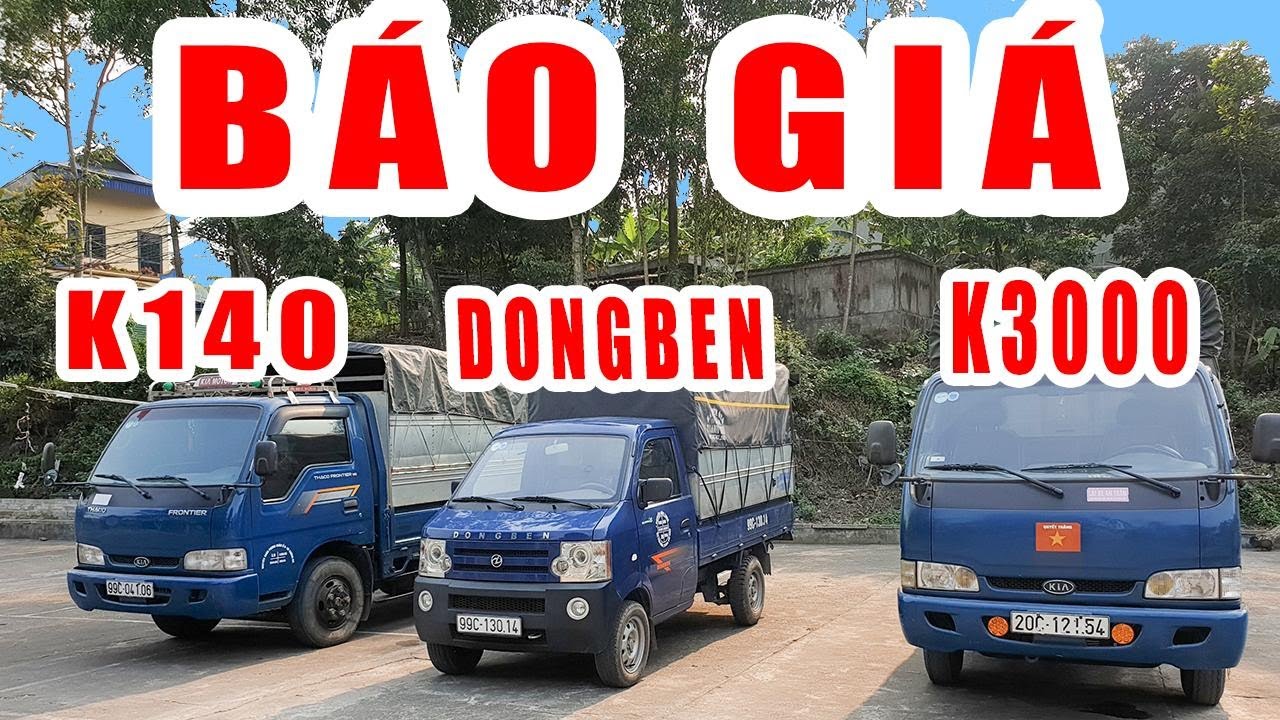 BÁO GIÁ: 3 Xe mẫu xe tải nhẹ giá rẻ: DONGBEN 2017 - K3000s