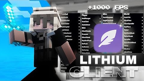 LITHIUM CLIENT V5 For MCPE 1.21+ [FPS BOOST]