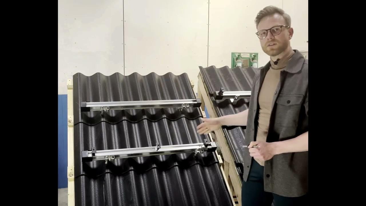Montering af solceller på eternittag - YouTube