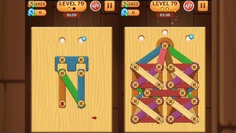 Screw Puzzle: Wood Nut & Bolt - Level 79
