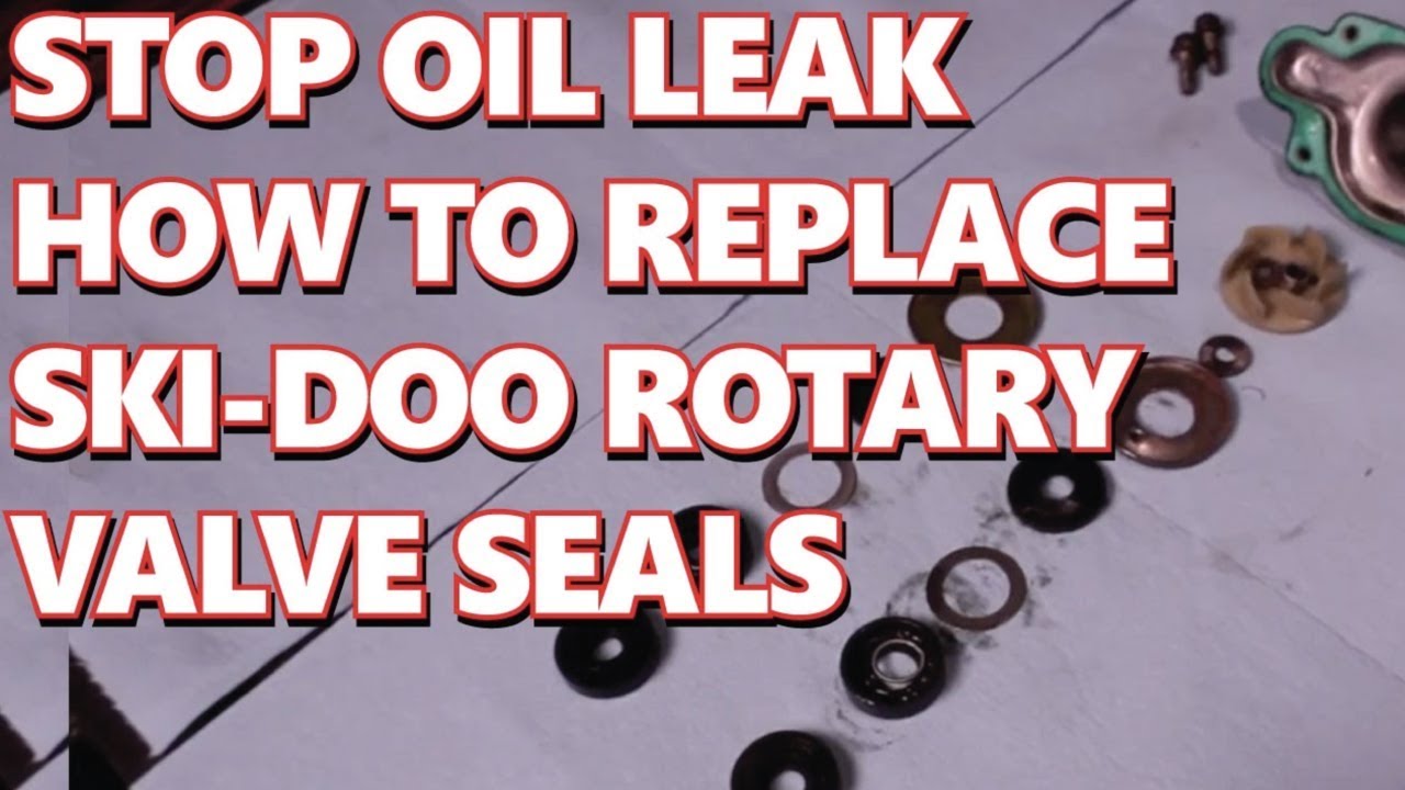 How to Replace Skidoo rotary Valve Seals.  Stop Injector Oil Leak