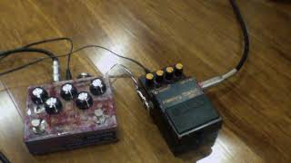 Unknown Pedal Decompose and Boss HM-2 into Laney Ironheart studio