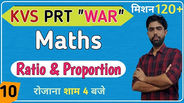 #30 KVS Maths | Topic : Ratio & Proportion | Part 2 | The Zorawar Classes |By Satyam SIr