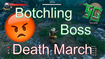 The Witcher 3: Botchling fight - Death March difficulty [PS4]