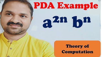 Constructie van een PDA voor de taal L={a^2n b^n} || Pushdown-automaten || TOC || FLAT || Theorie...