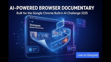 TimeCapsule: Webpages → Mini Docs ∣ Google Chrome Built-in AI Challenge 2025 (Devpost)