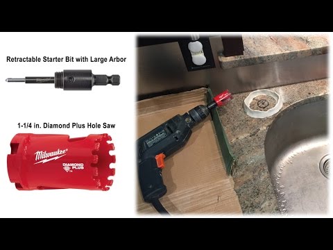 Drilling A Faucet Hole In A Granite Countertop Youtube