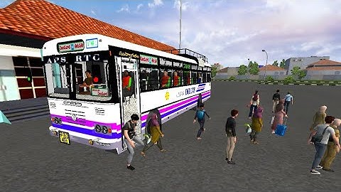 Apsrtc ultra deluxe bus driving gameplay in bus mod download video new bus simulator Indonesia game
