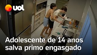 Teenager performs maneuver and saves cousin who choked in Fortaleza, Ceará; watch the video screenshot 5