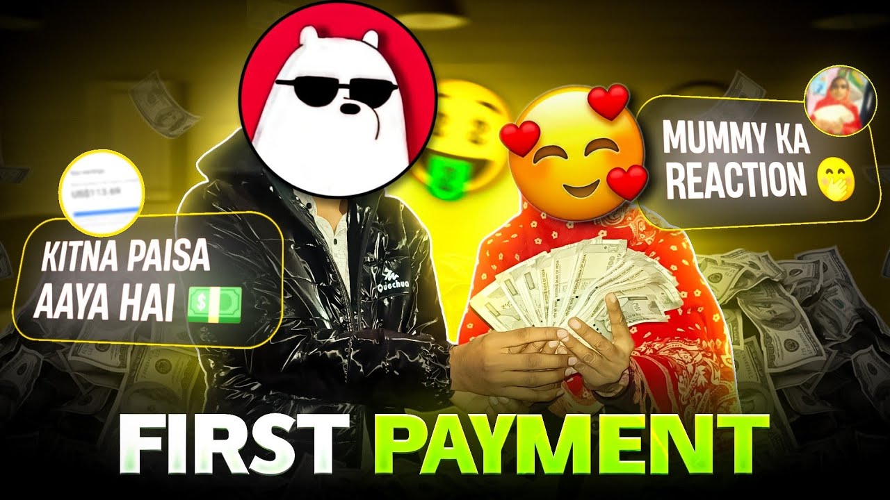 MY FIRST PAYMENT 💸 || Mummy Got Emotional 🥺 || Kitna Pasa aya 🧐
