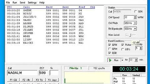 Morse Runner - contest simulator for Ham Radio - Practice