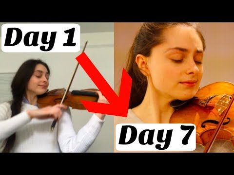 7 Days Progress on a Violin Piece