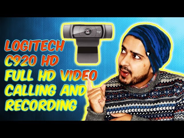 Logitech Webcam C920 HD Pro, Appels et Enregistrements Vidéo Full